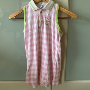 Chez ami sleeves less polo long dress